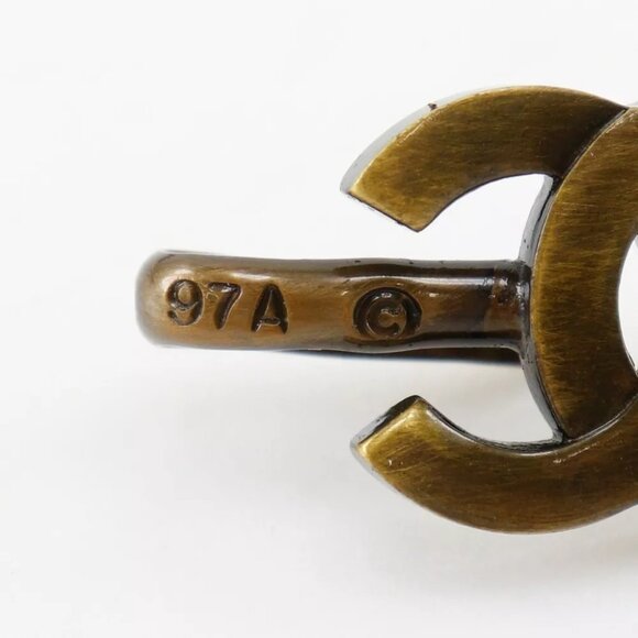 CHANEL Chain belt belt A07928Y02269 Vintage processing COCO Mark MARRON Br... - Picture 9 of 12